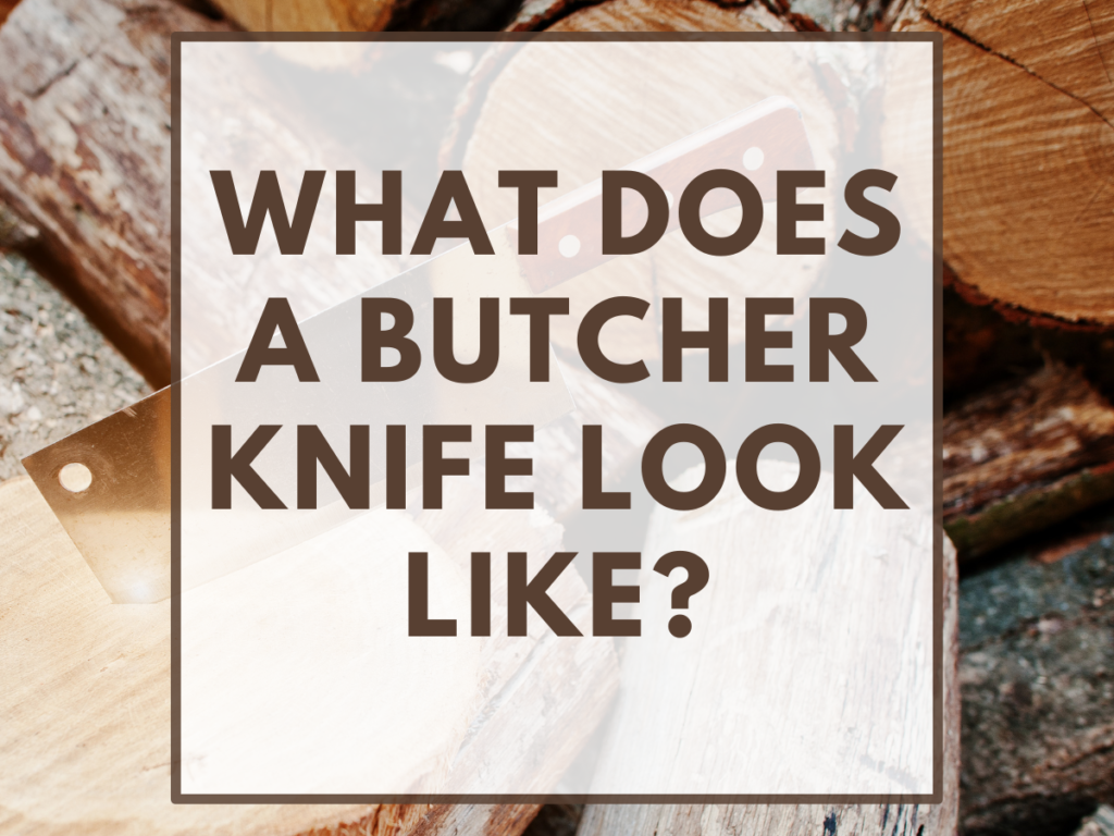 WHAT DOES A BUTCHER KNIFE LOOK LIKE?