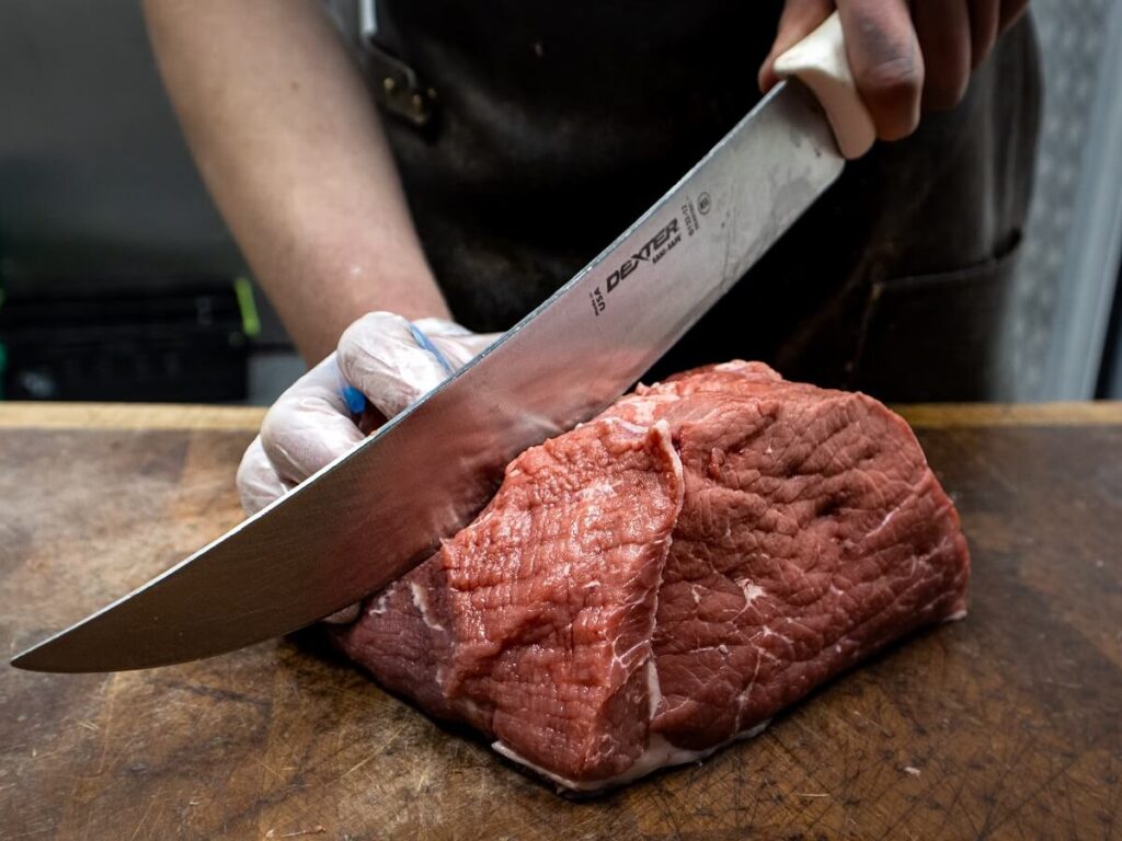 butcher knife uses for cutting meat